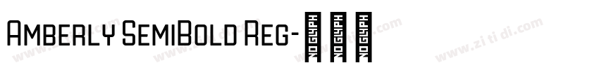 Amberly SemiBold Reg字体转换